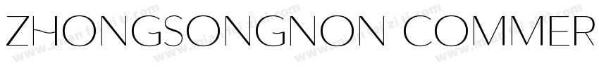 ZhongsongNon CommercialUse字体转换